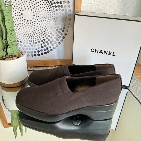 Stuart Weitzman Women's Brown Stretch Rubber Platform Shoes Size 9 M - Picture 5 of 14